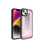 Apple iPhone 14 Plus Uyumlu Kılıf Aynalı Desenli Kamera Korumalı Parlak Zore Mirror Kapak (Açık Pudra)