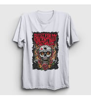 Presmono Unisex Beyaz Guns Bullet For My Valentine T-Shirt 23185tt