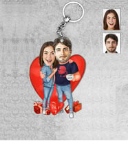 Kişiye Özel Sevgili Ahşap Anahtarlık-53