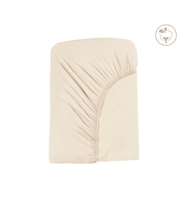 ORGANİK PENYE NATUR LASTİKLİ ÇARŞAF 100x200cm  Bebek Çarşafı (Bej)