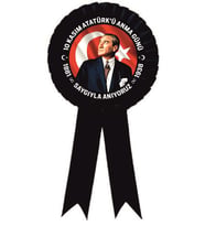 10 kasım atatürk saten kokart  SAYGIYLA ANIYORUZ