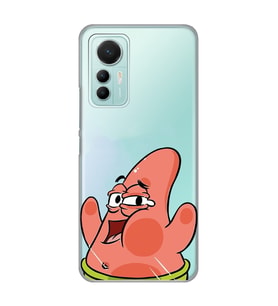 Xiaomi Mi 12 Lite Uyumlu Patrick Star Desenli Şeffaf Telefon Kılıfı