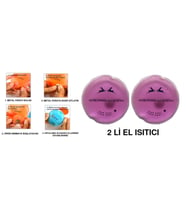 PEMBE CEYLAN CEP SOBASI,EL ISITICI,2 ADET SICAK SU TORBASI PVC  9cm