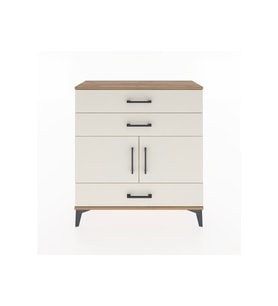 Arges Şifonyer 2 Raflı 3 Çekmeceli 2 Kapaklı 88x30x96 Çam-Aytaşı