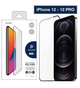 Dux Ducis iPhone 12 - 12 Pro 6.1inç Tempered Cam Ekran Koruyucu 10D Full Kaplama-(5 - SSSSSS3777-4
