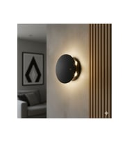 K2 KENDAL KDA752 Modern LED Duvar Apliği 6W 3000K (Siyah ABS Gövde, Sıcak Beyaz Işık)