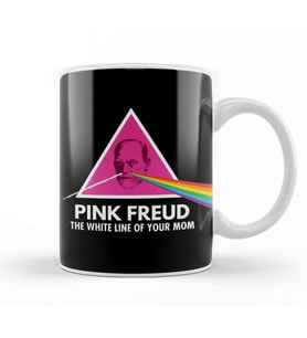 Sigmund Freud Pink Freud The White Line Of Your Mom Kupa Bardak Porselen