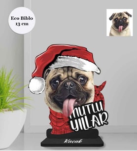 Kişiye Özel Sevimli Dostlarımız Köpek Ahşap Eco Biblo -2