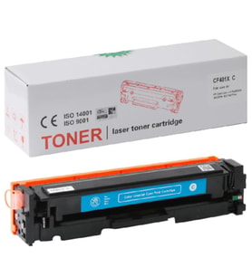 HP Uyumlu CF401X (201X) & CANON Uyumlu CRG-045HK Toner Mavi