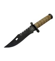 Salgur S 4759 Türk Tipi Komando Bıçağı 28,5Cm - Testere Detaylı Bıçak, İpli, Kılıflı