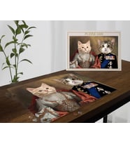 BK Gift Evcil Dostlara Özel 1000 Parça Profesyonel Puzzle, 2'li Evcil Dost Portre, Evcil Hayvan Puzzle-2