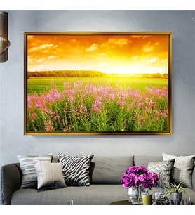 Altın Çerçeveli dekoratif tablo l52 (Gold)