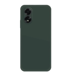 Oppo A38 Kılıf First Silikon - Koyu Yeşil