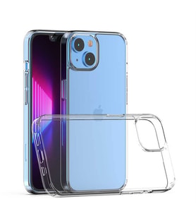 Coverzone iPhone 14 ?le Uyumlu K?l?f Transparan Z-Coss GlassElegance TPU Tam Koruma Arka Kapak ?effaf Renk