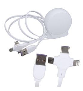 PowerMaster PM-27143 1 Metre Makaralı 3In1 Şarj Kablosu (Lightning - TYPE-C - Micro USB)