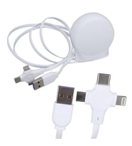 PowerMaster PM-27143 1 Metre Makaralı 3In1 Şarj Kablosu (Lightning - TYPE-C - Micro USB)