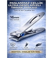 Geniş Ağızlı Paslanmaz Çelik Kalın ve Sert Tırnaklar İçin Profesyonel Pens Makas
