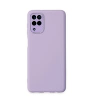 Samsung Galaxy A22 Kılıf Lansman Glass Kapak - Lila