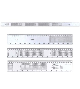 Manifatura Cetveli Plastik 1 Metre (100 Cm) (39 İnç)