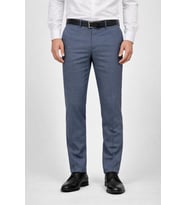Caserta Klasik Fit Likralı Erkek Kanvas Pantolon - 7517 (Mavi)