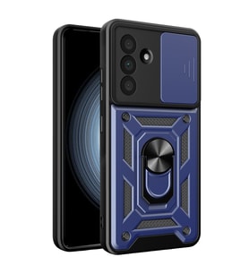 Samsung Galaxy A37 5g Pars Lens Yüzüklü Silikon - Lacivert