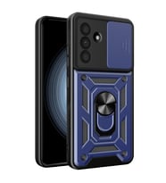 Samsung Galaxy A37 5g Pars Lens Yüzüklü Silikon - Lacivert