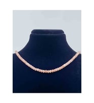 Güneş Taşı Doğal Taş Kolye Faset Kesim 3*4 Mm
