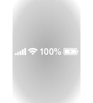Batarya Pil Wifi Icon Oto Cam Sticker Beyaz 25*3 Cm