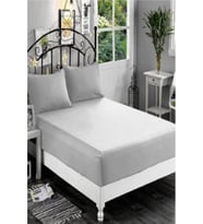 Bebesi Battal Boy 180x200+35 Cm Çift Kişilik Havlu Lastikli Çarşaf Takımı 2 Adet Yastık Kılıfı