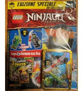 LEGO Ninjago Dergi - Metal Kutu 2 Minifigure - İtalyanca
