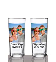 Kişiye Özel 2'li Resimli ve Sözlü Rakı Bardağı