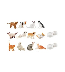 KZ956-031F KEDİ ARKDŞ.FİGÜR SET KUTULU 6PCS 2M-TÜL