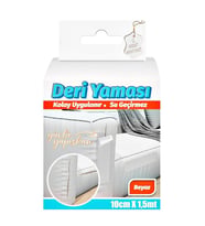 Deri Yaması Kendinden Güçlü Yapışkanlı Kolay Uygulanır Su Geçirmez 10cmX1,5 Metre-Beyaz
