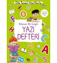 Kılavuz Dik Çizgili Yazı Defteri (Büyük Boy)
