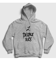 Presmono Unisex Gri People Suck XXXTentacion Kapüşonlu Sweatshirt 48581tt (Gri)