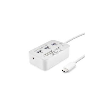 Type-C Hub Combo 3*Usb3.0 + Ms + Sd + M2 + Tf 20Cm Beyaz HDX7029