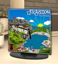 Trabzon Tasarımlı Masa Saati