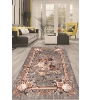 Dijital Kaymaz Taban Yıkanabilir Modern Renkli Salon Halısı Mutfak Halısı Yolluk ND-HT-153 (Çok Renkli)