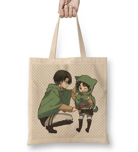 Attack On Titan Chibi Levi X Eren Bez Çanta Uzun Saplı