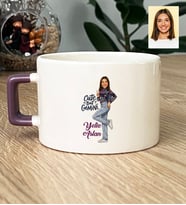 Kişiye Özel Karikatürlü Cute But Gemini İkizler Burcu Lüks Fincan Doğum Günü Hediyesi