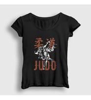 Presmono Kadın Siyah Uchi Mata Ufc Mma Judo T-Shirt 504898tt