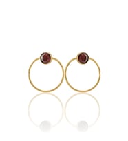 Kadir Jewellery 22 Ayar Altın Kaplama Kadın Halka Küpe -El İşçiliği Ve Hipoalerjenik Küpe
