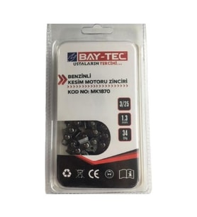 BAY-TEC MK1870 BENZİNLİ KESİM MOTORU ZİNCİRİ 3/25-1.3mm-34 DİŞ