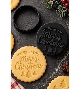 Kurabiye Damgası & Merry Christmas Kurabiye kalıbı