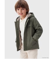 LCW Kids Haki Erkek Çocuk Su İtici Yağmurluk