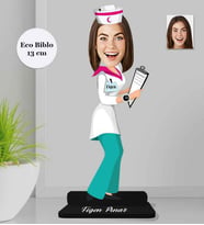 Kişiye Özel Hemşire Ahşap Eco Biblo -3