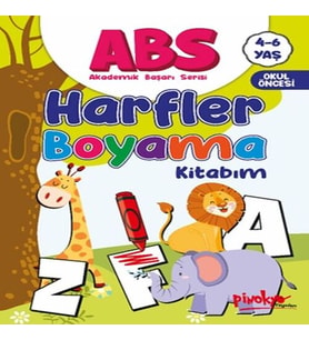 ABS 4-6 Yaş Harfler Boyama Kitabım