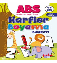 ABS 4-6 Yaş Harfler Boyama Kitabım