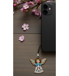 Miyuki Boncuk El Yapımı Melek Telefon Çarmı - Charm 1