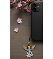 Miyuki Boncuk El Yapımı Melek Telefon Çarmı - Charm 1